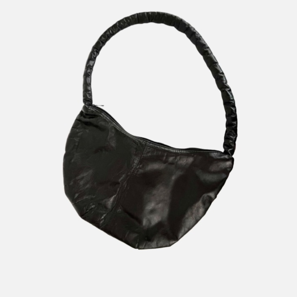 Vintage Black Hobo Bag with Floral Embroidery - Picture 14 of 16